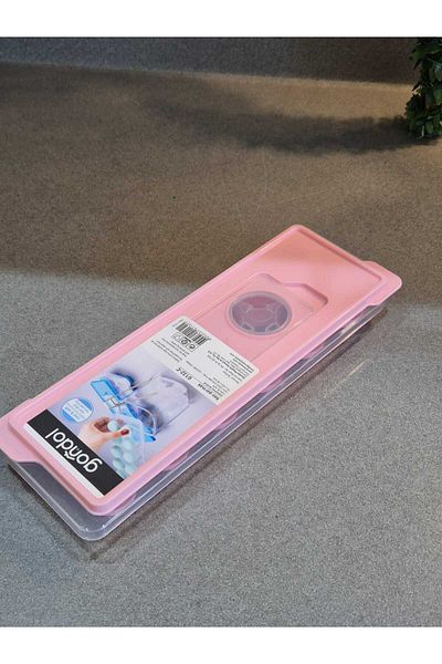 Gondol Silicone Based Thumb Ice Mold 12 Pieces Pink Round Shape Pink 26 X 8 cm Non-Stick Freezer