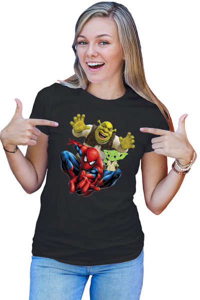 OEM Tricou Femei Spiderman Shrek Yoda Star Wars