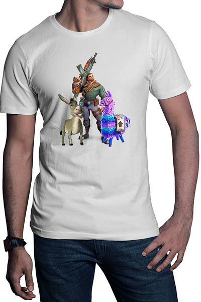OEM Fortnite Goat Donkey Animals Hunting Men's T-Shirt