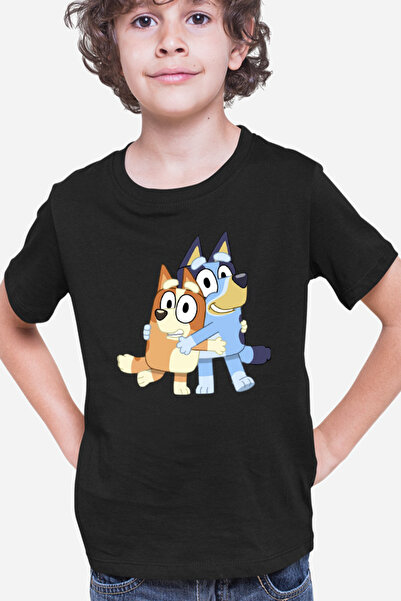 OEM Tricou copii Bluey Αγκαλιάζοντας Σκυλιά Ζώα Παιχνιδιάρικο Αξιολάτρευτο Di...