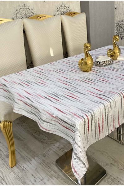 Rona Home Pvc Non-Slip Fiber Based Erasable Table Cloth Waterproof Oilcloth Table Cloth All Types