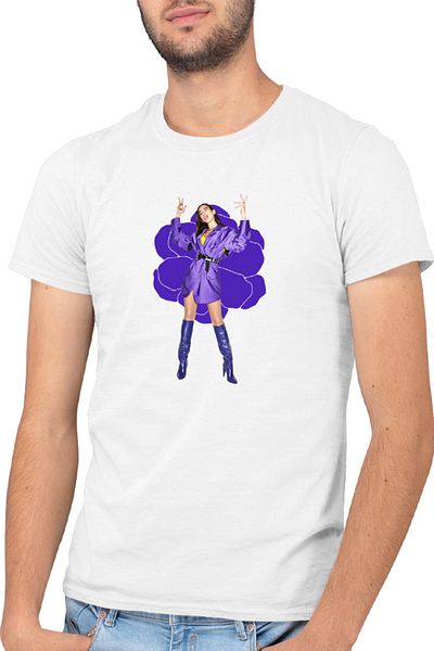 OEM Men's T-shirt Dua Lipa Artist Vocals Sing Concert Popular