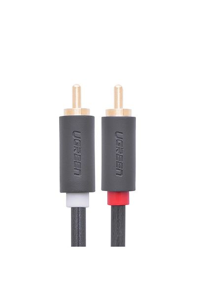 Ugreen Kabel audio 2RCA (męski) - 2RCA (męski) 1m - szary