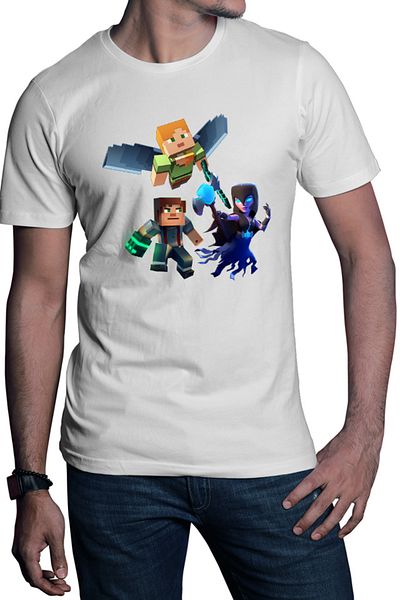 OEM Men's Minecraft Elytra End Clash of Clans Mage Survival T-shirt