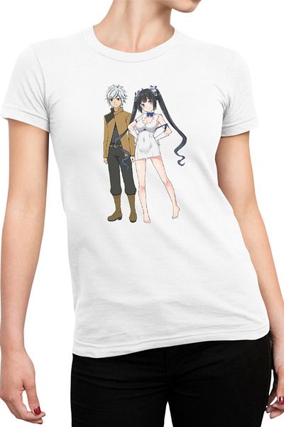 OEM Tricou Femei DanMachi Bell Hestia Omori Fujino Action Anime Kage