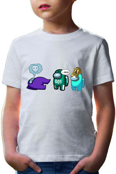 OEM Tricou copii Squid Game Among Strategy Genius Mind