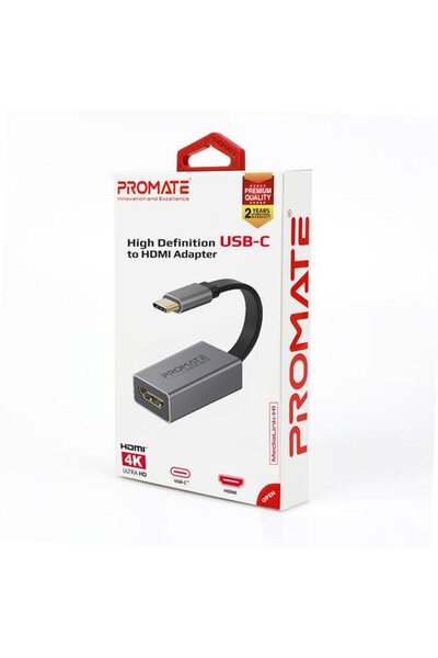 Promate USB-C to HDMI High Definition Adapter where you can connect your computer to your TV