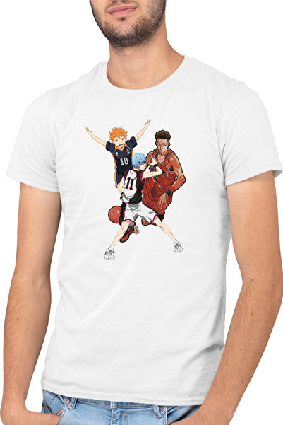 OEM Tricou barbati Slam Dunk Kuroko no Basket Haikyuu Hinata Anime