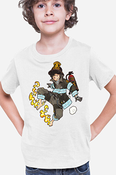 OEM Tricou copii Fire Force Kusakabe Anime Kage Demons Otaku