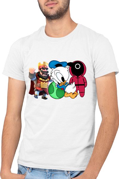 OEM Tricou barbati Donald Duck Squid Game Clash of Clans Kids