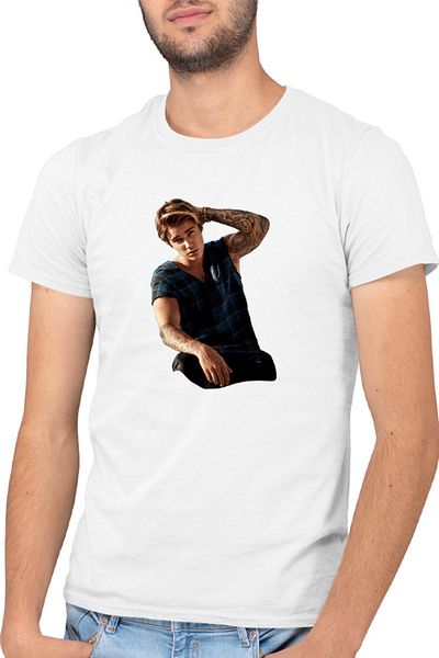 OEM Justin Bieber Tattoo Boyfriend My World Men's T-Shirt