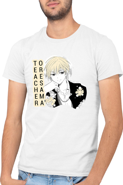 OEM Tricou barbati Oresama Teacher Natsuo Manga Flowers Feminine