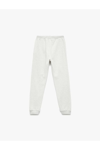 Koton Βασικό βαμβακερό παντελόνι Jogger με δεμένη μέση