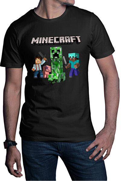 OEM Minecraft Steve Creeper Explode Logo Loot Men's T-Shirt