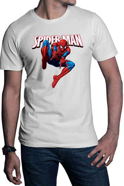 OEM Men's T-shirt Spiderman Web Hero Cartoons