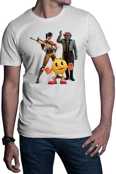 OEM Fortnite Pacman Star Trek Gameplay Survival Men's T-Shirt