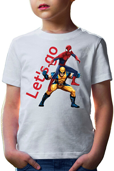 OEM Tricou copii Wolverine X-Men Spiderman Funny Hug Marvel DC Comics