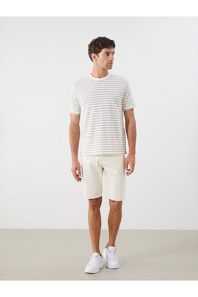 LC Waikiki New Season Crew Neck Striped Men's T-Shirt - S5Qk53Z8