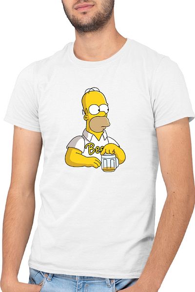 OEM Tricou barbati The Simpsons Beer Dad Night Dinner Stream Netflix