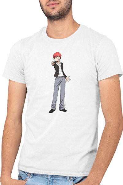 OEM Ανδρικό T-shirt Assassination Classroom Karma Akabane Fire Unicorn