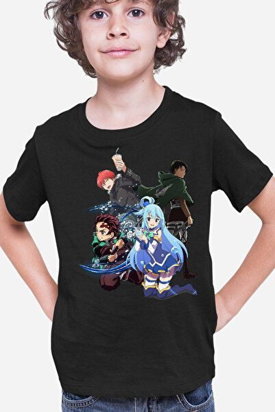 OEM Παιδικό μπλουζάκι Assassination Classroom Karma AOT Levi Kimetsu no Yaiba