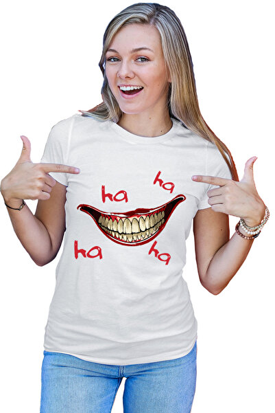 OEM Tricou Femei Joker Smile Laugh Psychopath Hurt Lips Self Defense