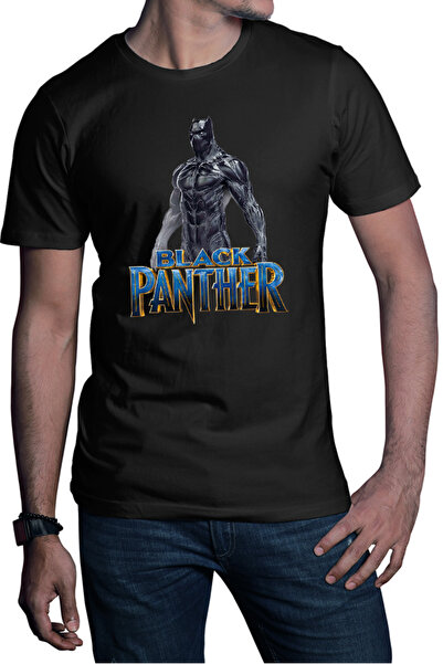 OEM Tricou barbati Black Panter Single Movie Logo Comics