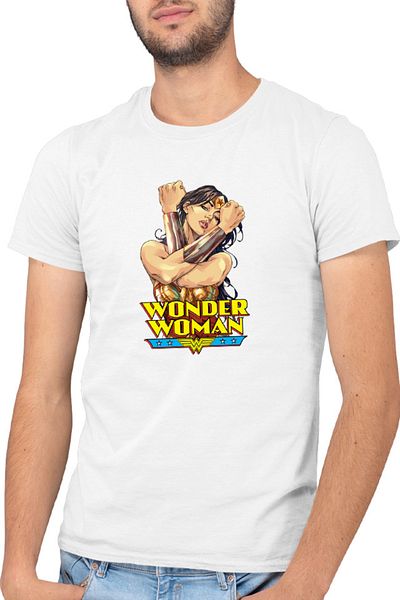 OEM Men's T-shirt Wonder Woman Logo Stunning Comics