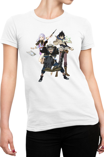OEM Tricou Femei Black Clover Asta Yuno Noelle Spells Books Wizard Academy
