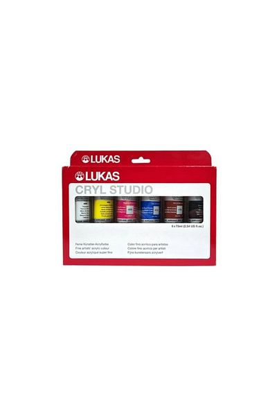 Lukas Acrylic Studio Acrylic Paint - Set of 6 / 75ml Tubes