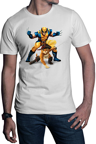 OEM Tricou barbati Shrek Puss in the Boots Wolverine Animals Speak Universal