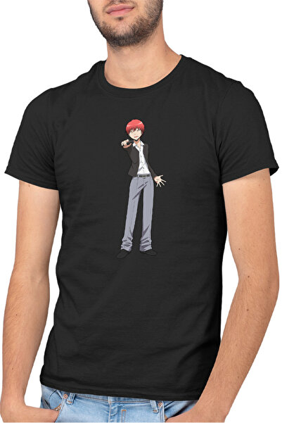 OEM Ανδρικό T-shirt Assassination Classroom Karma Akabane Fire Unicorn