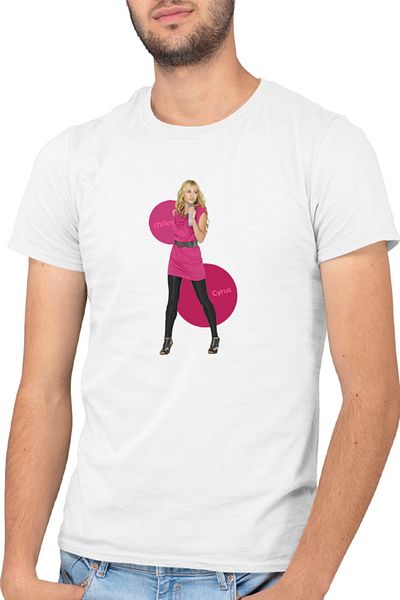 OEM Men's T-shirt Miley Cyrus Concert Fans Meeting Actress Popular