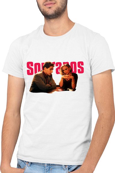 OEM Tricou barbati The Sopranos Meadow Soprano A.J. Tea Party