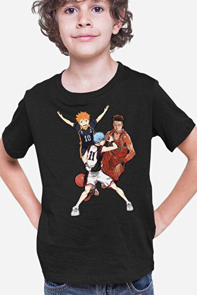 OEM Παιδικό μπλουζάκι Slam Dunk Kuroko no Basket Haikyuu Hinata Anime