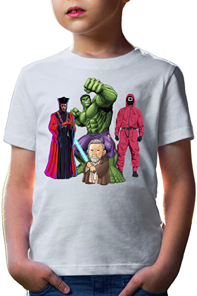 OEM Tricou copii Hulk Obi Wan Kenobi Squid Game Star Trek