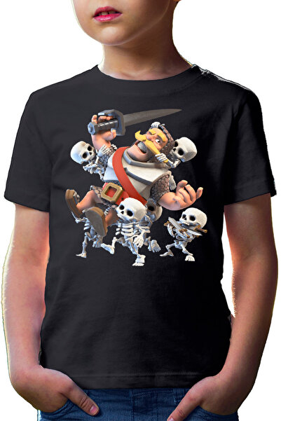 OEM Tricou copii Clash Royale Carry Skeletons Weapons Knight