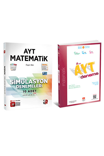 3D Yayınları 2026 Ayt Matematik Seti ( 345 Ayt 8'li Deneme 3d Ayt Matematik S...