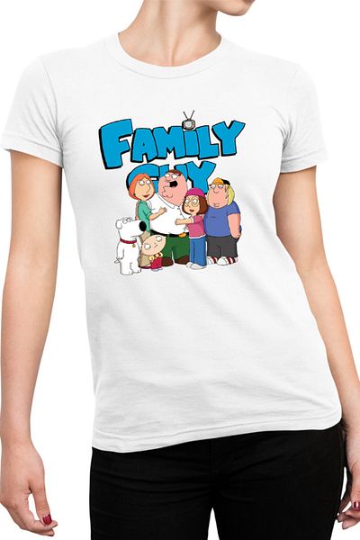 OEM Tricou Femei Family Guy Group Photo TV Show Dog Crazy