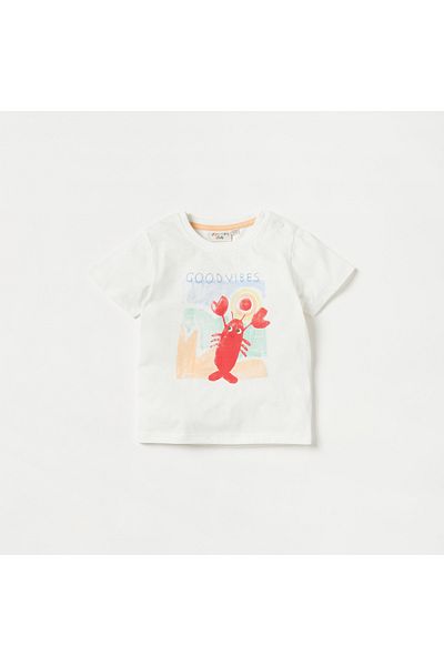 Juniors Underwater Print T-shirt with Short Sleeves - Set of 3