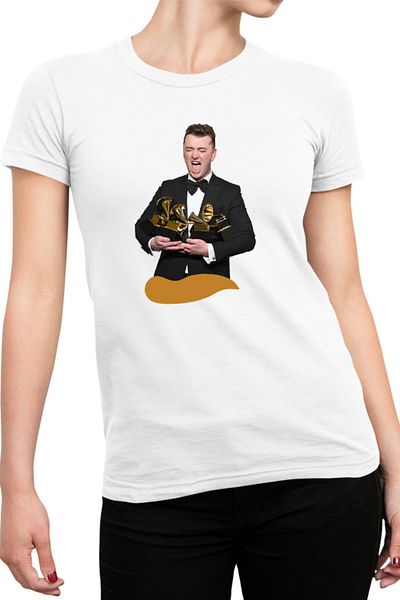OEM Tricou Femei Sam Smith Grammy Awards Music Songs Happy Funny
