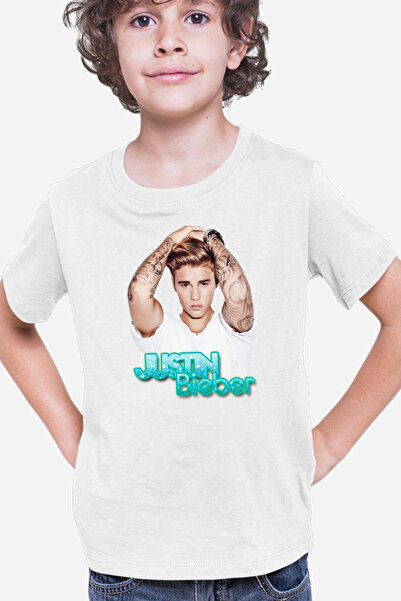OEM Παιδικό μπλουζάκι με τατουάζ και λογότυπο ηθοποιού Justin Bieber