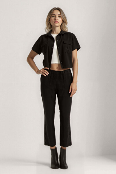 Vitrin Crinkle Fabric Shirt with Cover Pocket