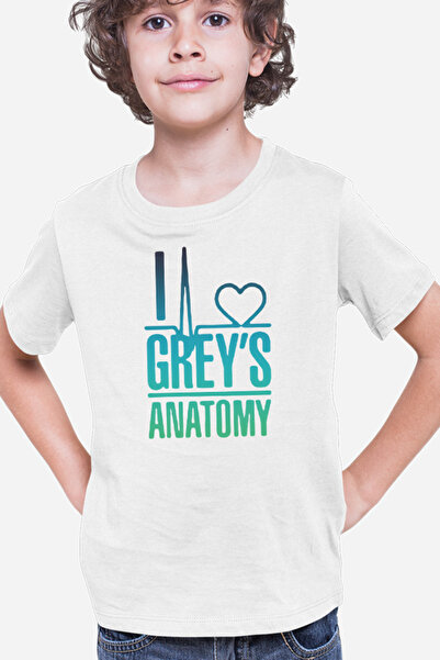 OEM Tricou copii Grey Anatomy Logo Heart Love Medics Gradient