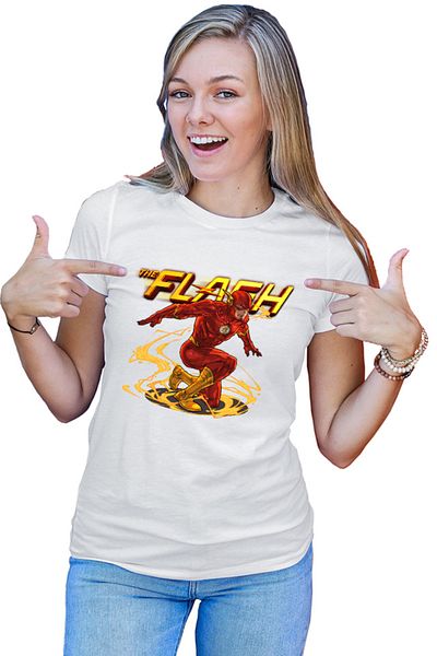 OEM Tricou Femei Flash Cool Pose Speed Lightining Strike Superhuman