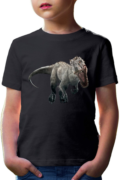 OEM Детска тениска с надпис "Джурасик парк Велоцираптор - предците на видовете"