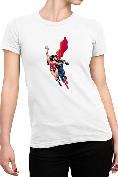OEM Tricou Femei Wonder Woman Superman Lovers Couple Romance
