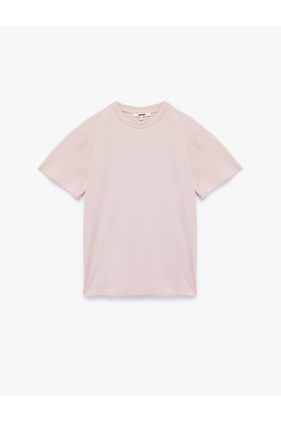 Koton Short Sleeve Crew Neck Cotton Basic Oversize T-Shirt