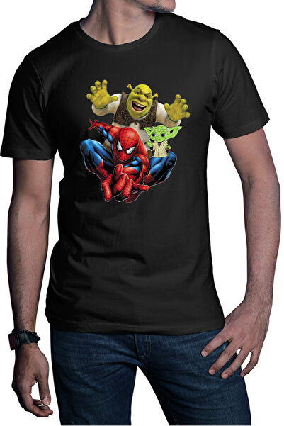 OEM Tricou barbati Spiderman Shrek Yoda Star Wars