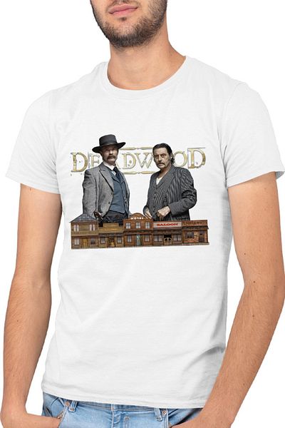 OEM Deadwood Western Cowboy Gentleman Men's T-shirt